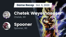 Recap: Chetek Weyerhaeuser  vs. Spooner  2020