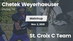 Matchup: CWHS vs. St. Croix C Team 2020