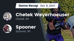 Recap: Chetek Weyerhaeuser  vs. Spooner  2021