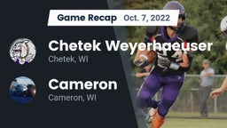 Recap: Chetek Weyerhaeuser  vs. Cameron  2022