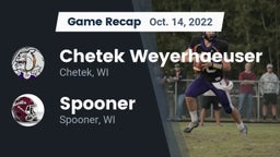 Recap: Chetek Weyerhaeuser  vs. Spooner  2022