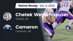 Recap: Chetek Weyerhaeuser  vs. Cameron  2023