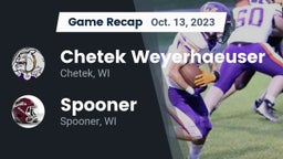 Recap: Chetek Weyerhaeuser  vs. Spooner  2023