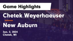 Chetek Weyerhaeuser  vs New Auburn  Game Highlights - Jan. 2, 2024
