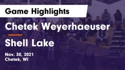 Chetek Weyerhaeuser  vs Shell Lake  Game Highlights - Nov. 30, 2021