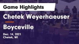 Chetek Weyerhaeuser  vs Boyceville  Game Highlights - Dec. 14, 2021