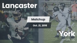 Matchup: Lancaster High vs. York  2016