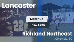 Matchup: Lancaster High vs. Richland Northeast  2016