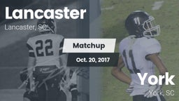 Matchup: Lancaster High vs. York  2017