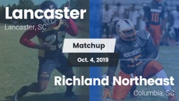 Matchup: Lancaster High vs. Richland Northeast  2019