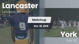 Matchup: Lancaster High vs. York  2019
