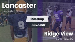 Matchup: Lancaster High vs. Ridge View  2019