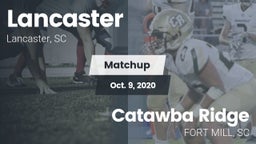 Matchup: Lancaster High vs. Catawba Ridge  2020