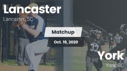 Matchup: Lancaster High vs. York  2020