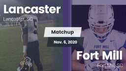 Matchup: Lancaster High vs. Fort Mill  2020