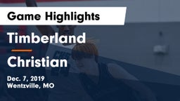 Timberland  vs Christian  Game Highlights - Dec. 7, 2019