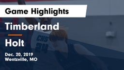Timberland  vs Holt  Game Highlights - Dec. 20, 2019