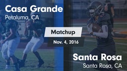 Matchup: Casa Grande High vs. Santa Rosa  2016