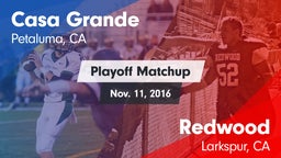 Matchup: Casa Grande High vs. Redwood  2016