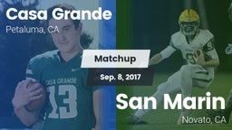 Matchup: Casa Grande High vs. San Marin  2017