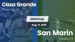 Matchup: Casa Grande High vs. San Marin  2018