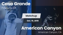 Matchup: Casa Grande High vs. American Canyon  2018