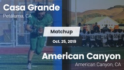 Matchup: Casa Grande High vs. American Canyon  2019