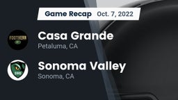 Recap: Casa Grande  vs. Sonoma Valley  2022