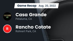 Recap: Casa Grande  vs. Rancho Cotate  2022
