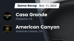 Recap: Casa Grande  vs. American Canyon  2022