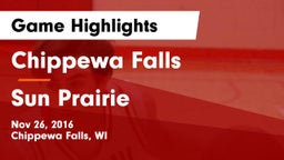Chippewa Falls  vs Sun Prairie Game Highlights - Nov 26, 2016
