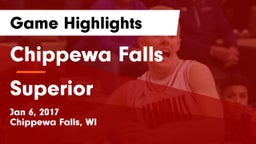 Chippewa Falls  vs Superior  Game Highlights - Jan 6, 2017