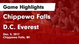 Chippewa Falls  vs D.C. Everest  Game Highlights - Dec. 5, 2017