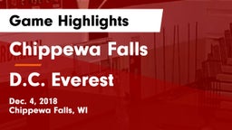 Chippewa Falls  vs D.C. Everest  Game Highlights - Dec. 4, 2018
