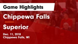 Chippewa Falls  vs Superior  Game Highlights - Dec. 11, 2018