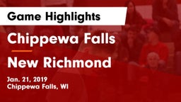 Chippewa Falls  vs New Richmond  Game Highlights - Jan. 21, 2019