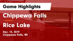 Chippewa Falls  vs Rice Lake  Game Highlights - Dec. 13, 2019