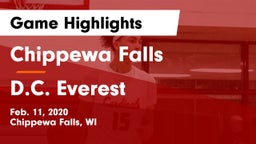 Chippewa Falls  vs D.C. Everest  Game Highlights - Feb. 11, 2020