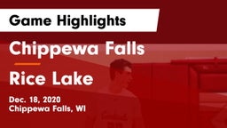Chippewa Falls  vs Rice Lake  Game Highlights - Dec. 18, 2020