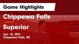 Chippewa Falls  vs Superior  Game Highlights - Jan. 18, 2021