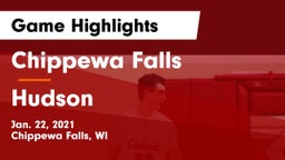 Chippewa Falls  vs Hudson  Game Highlights - Jan. 22, 2021