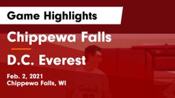 Chippewa Falls  vs D.C. Everest  Game Highlights - Feb. 2, 2021