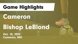 Cameron  vs Bishop LeBlond  Game Highlights - Oct. 10, 2023