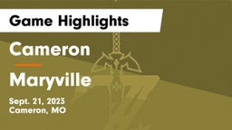 Cameron  vs Maryville  Game Highlights - Sept. 21, 2023