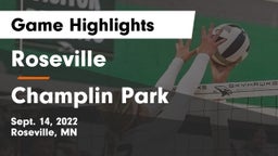 Roseville  vs Champlin Park  Game Highlights - Sept. 14, 2022