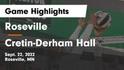 Roseville  vs Cretin-Derham Hall  Game Highlights - Sept. 22, 2022