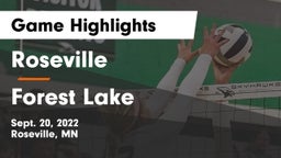 Roseville  vs Forest Lake  Game Highlights - Sept. 20, 2022