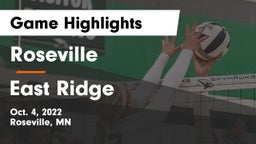 Roseville  vs East Ridge  Game Highlights - Oct. 4, 2022