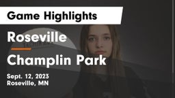 Roseville  vs Champlin Park  Game Highlights - Sept. 12, 2023