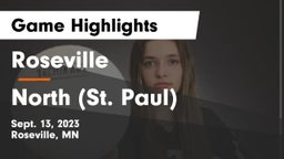 Roseville  vs North (St. Paul)  Game Highlights - Sept. 13, 2023